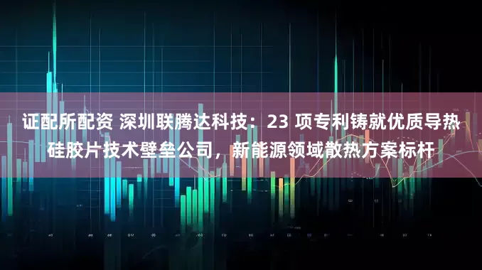 证配所配资 深圳联腾达科技：23 项专利铸就优质导热硅胶片技术壁垒公司，新能源领域散热方案标杆